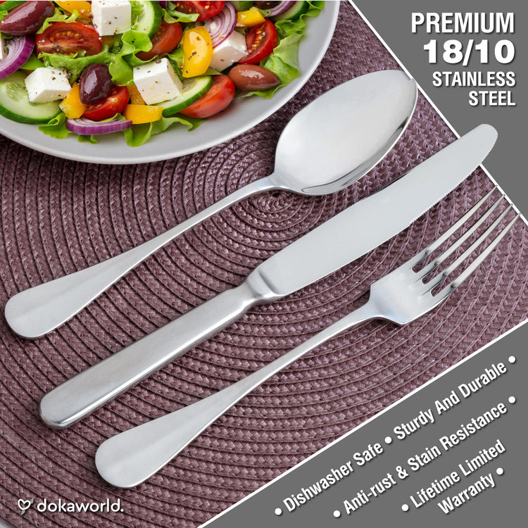 Semi Matte Design Flatware (40 Count)