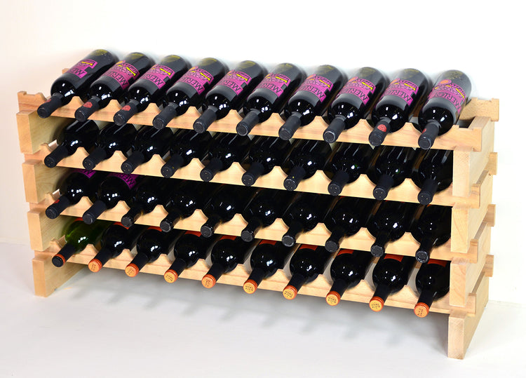 Modular Wine Rack Beechwood 40