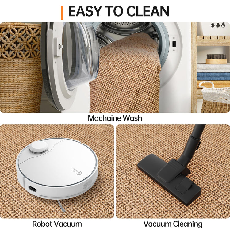 Kitchen Rugs and Mats Non Skid Washable [2PCS] (16 Sq Ft)