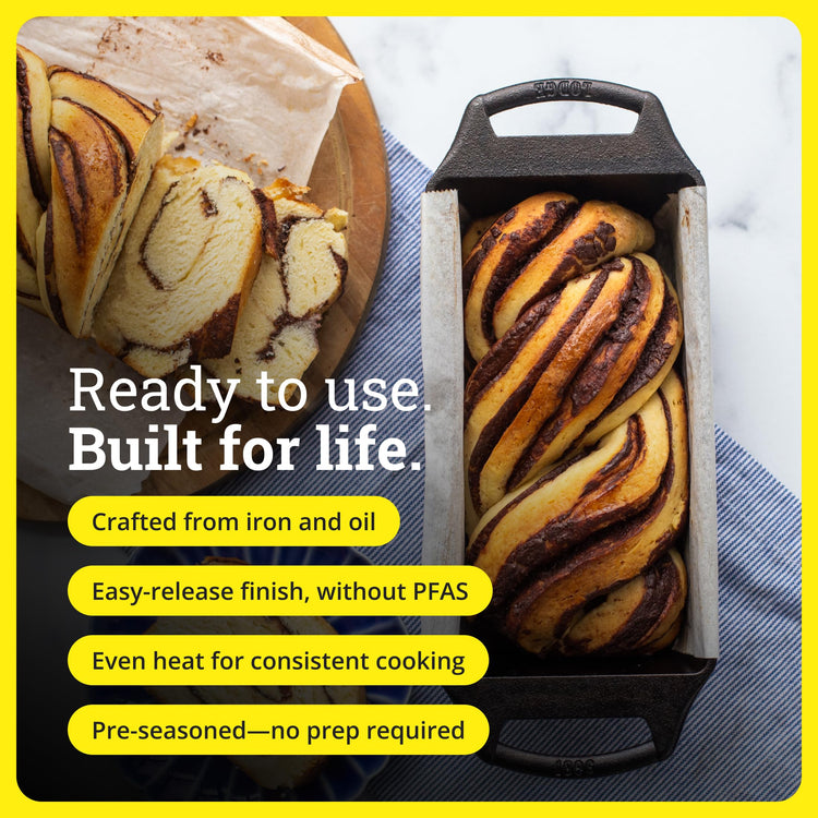 Pre Seasoned Cast Iron Loaf Pan