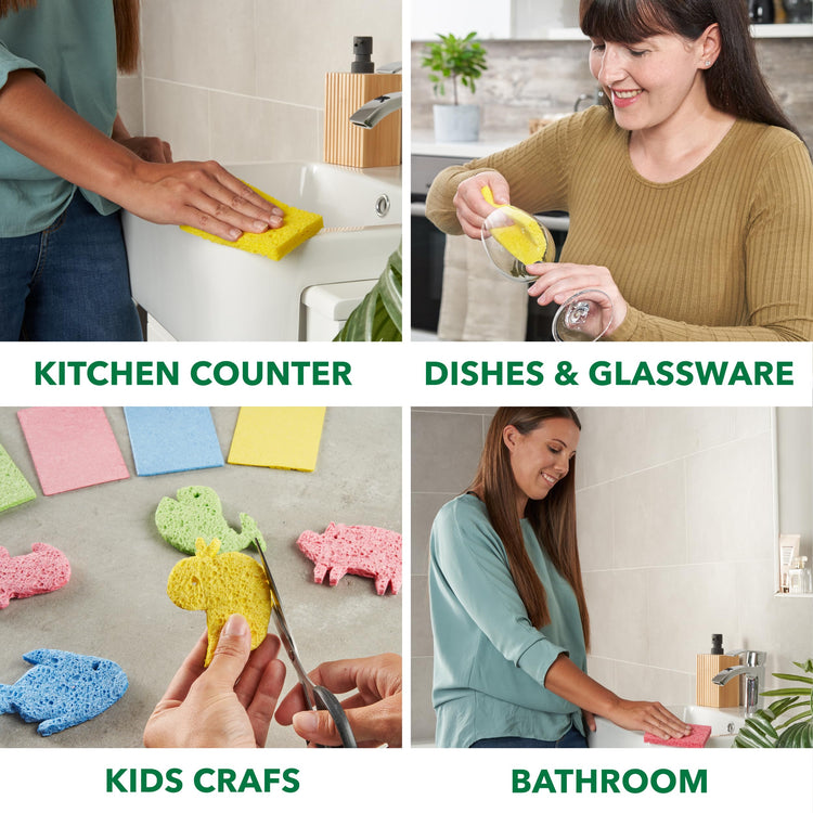 Compressed Non Scratch Kitchen Sponges (36 Count)