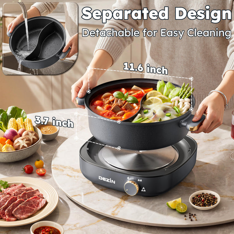 Hot Pot Electric with Divider