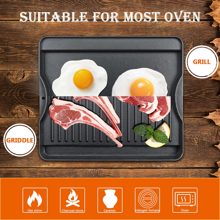 Reversible Cast Iron Griddle for Camp Chef Stoves