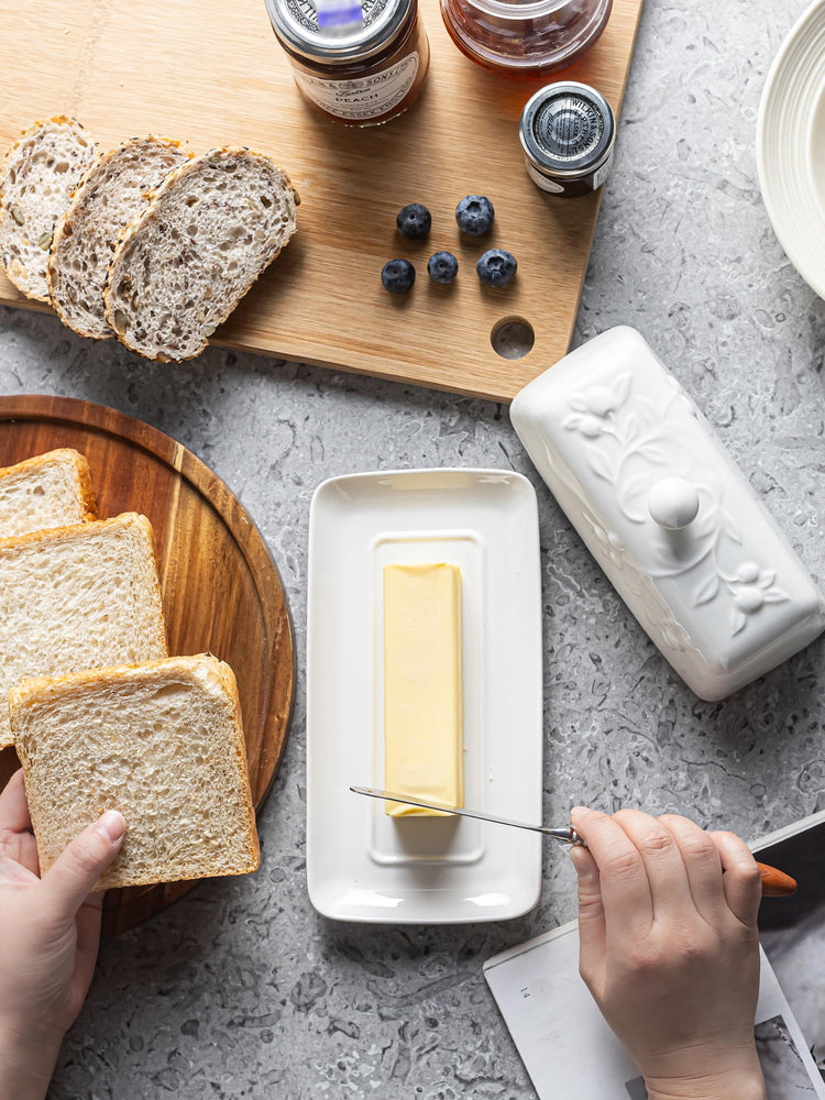 Butter Dish with Lid for Countertop
