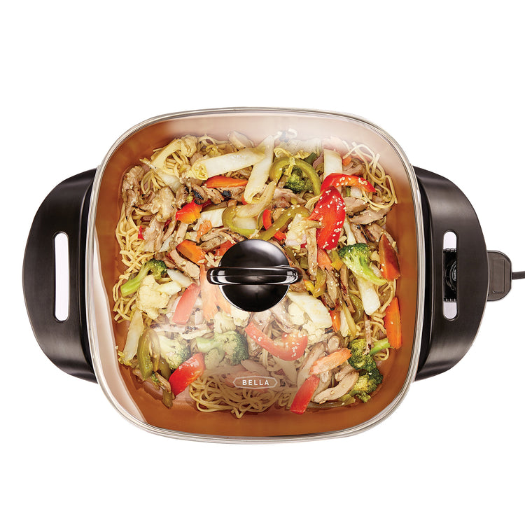 12x12 Electric Skillet & Frying Pan with Glass Lid