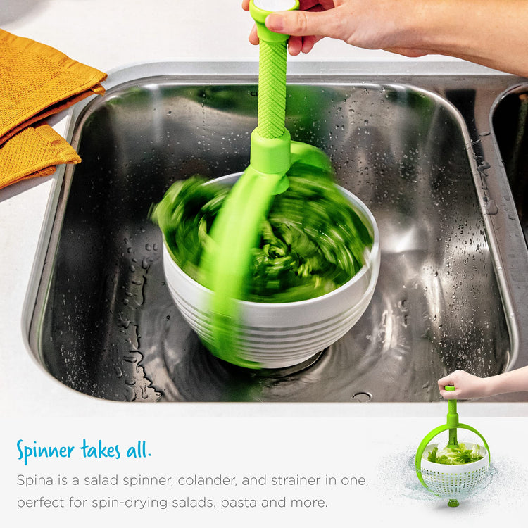 Spina 2-in-1 Collapsible Salad Spinner & Colander