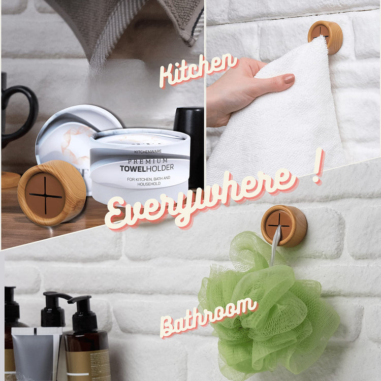 Eco 8 Pack Towel Hooks (8 Count)