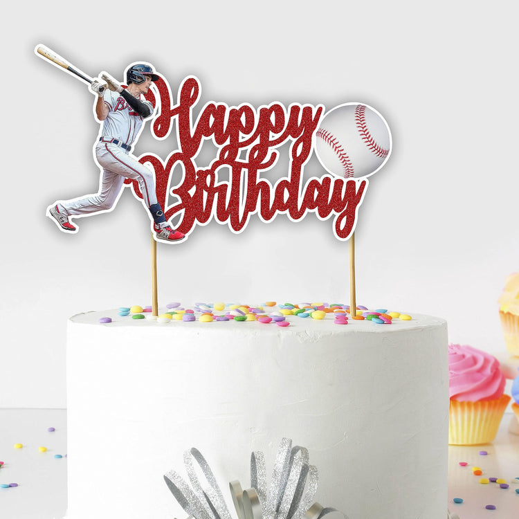 Baseball Happy Birthday Cake Topper