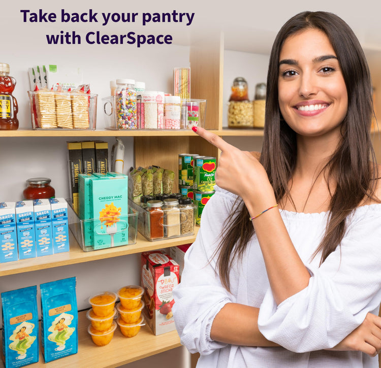 Pantry Organizers and Storage and Cabinet Organizer (4 Count)