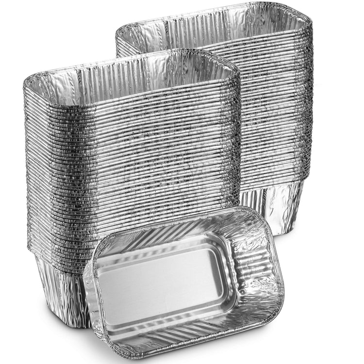 Aluminum Mini Disposable Loaf Pans (100 Count)
