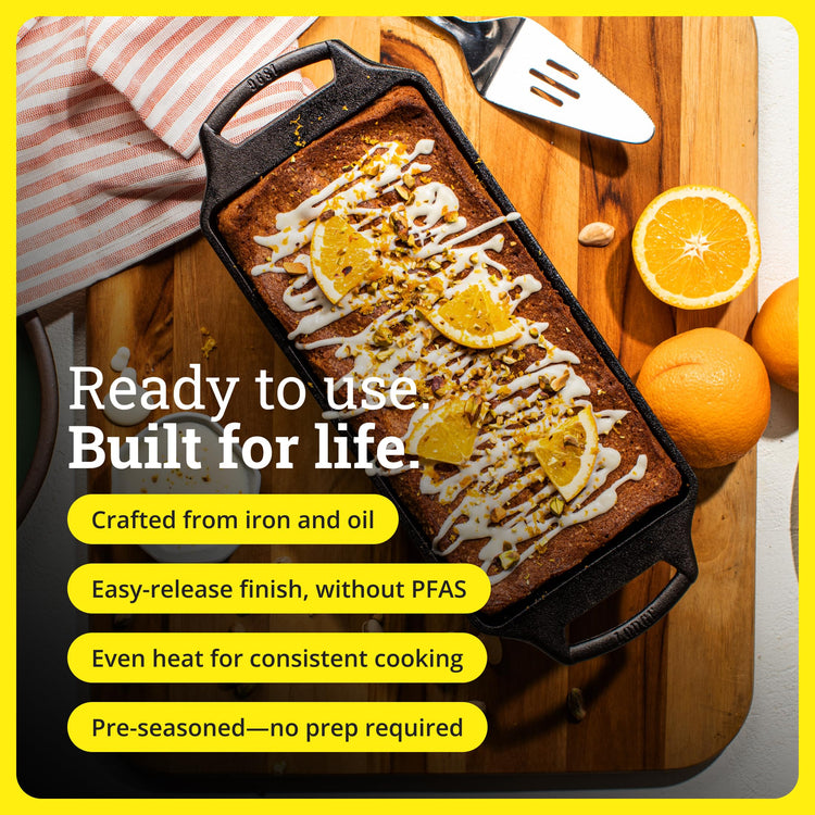 Pre Seasoned Cast Iron Loaf Pan