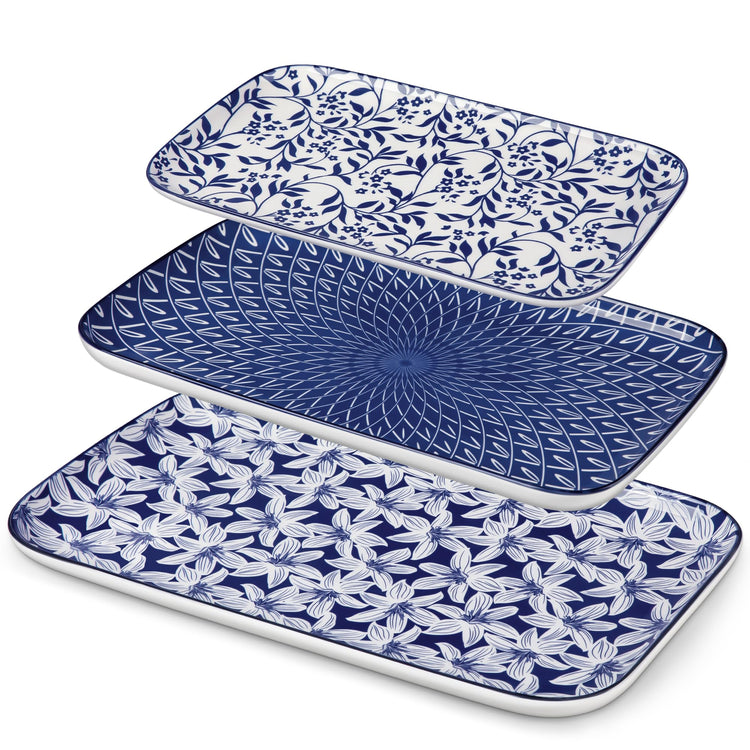 SELENE Porcelain Serving Platters Set of 3 (3 Count)