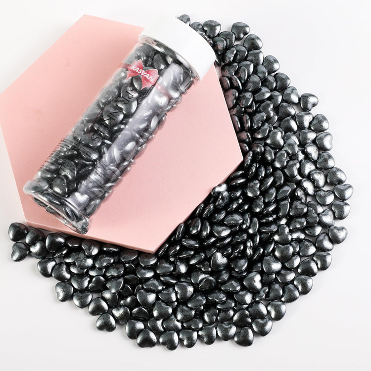 Black Heart Shapes Sprinkles (4.58 Ounce)