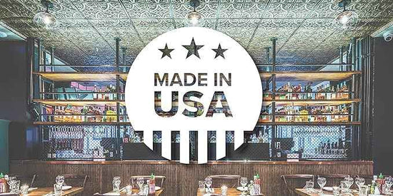 American Tin Ceilings Tin Backsplash [5-Pack with Trim Kit] in Pattern #19 and Brushed Satin Nickel Color 24" x 24" (20 Sq Ft) for Kitchens | Genuine Tin | Made in The USA | Model: kit5-b-p19-sbn