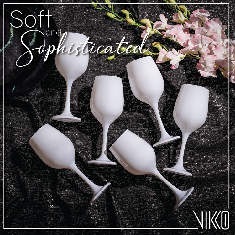 Decor Fancy White Wine Glasses (6 Count)