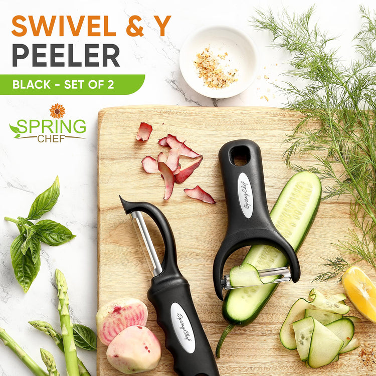Swivel Vegetable Peeler & Y Potato Peeler w (2 Count)