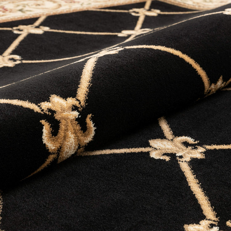 Patrician Trellis Black French European Formal Traditional