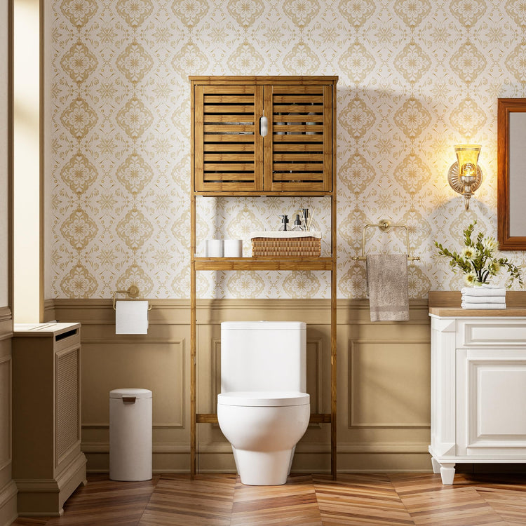 Bathroom Storage Shelf with Cabinet