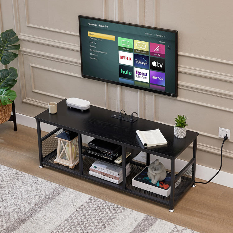 TV Stand with Power Outlets for Televisions up to 55 Inch