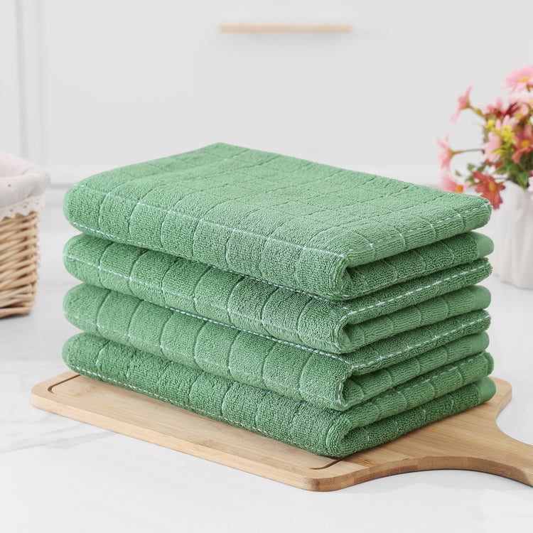 100% Cotton Terry Kitchen Towels (4 Count)