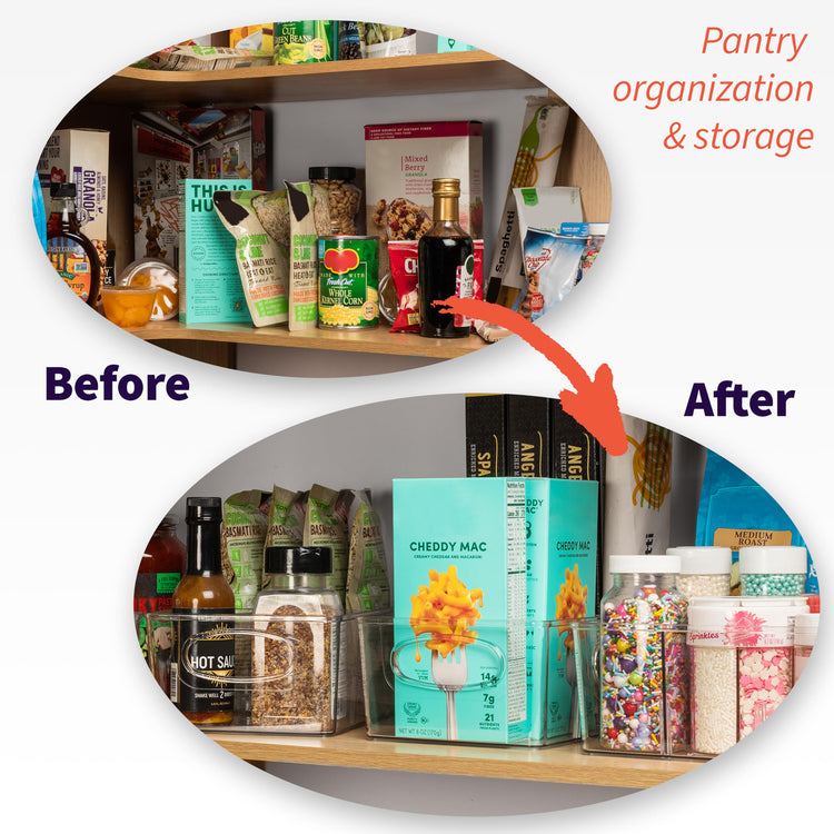 Pantry Organizers and Storage and Cabinet Organizer (4 Count)