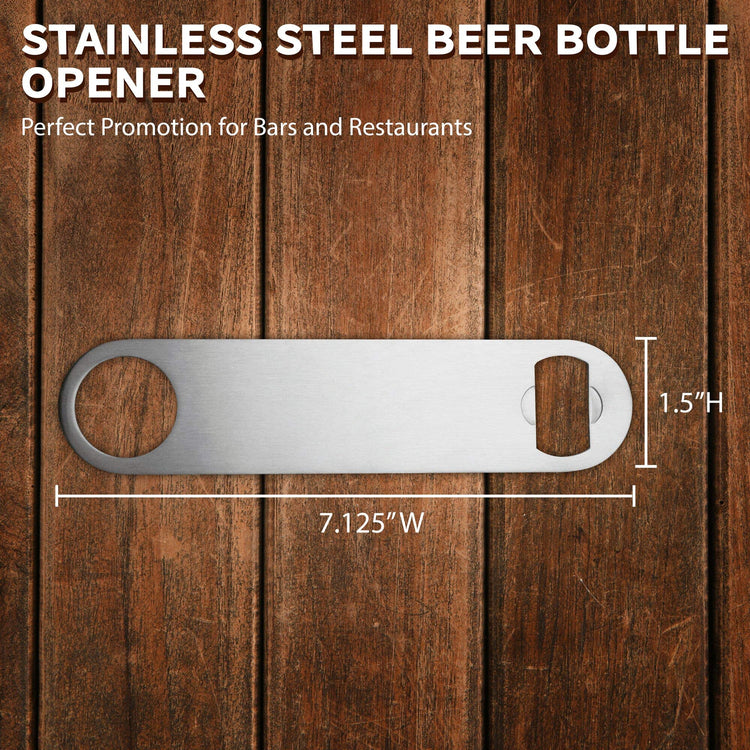 Stainless Steel Beer Bottle Openers Set of 10 (10 Count)