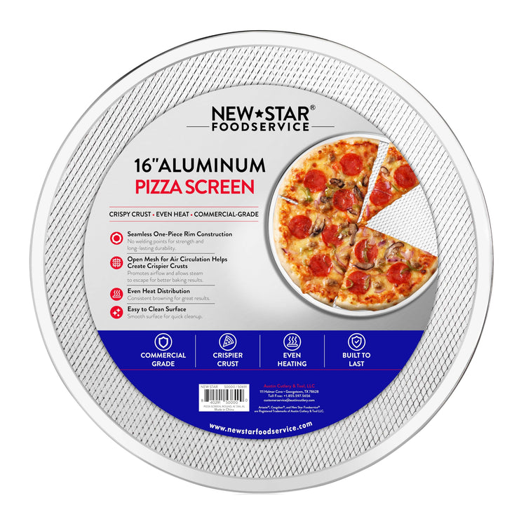 Restaurant Grade Seamless Aluminum Pizza Baking Screen