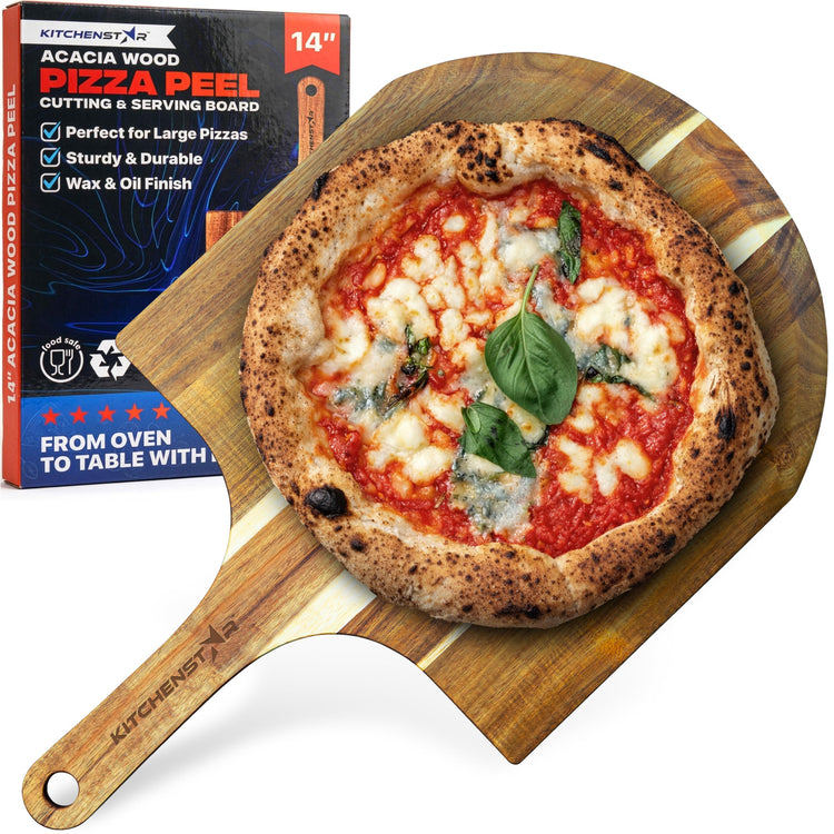 14 Inch Acacia Wood Pizza Peel