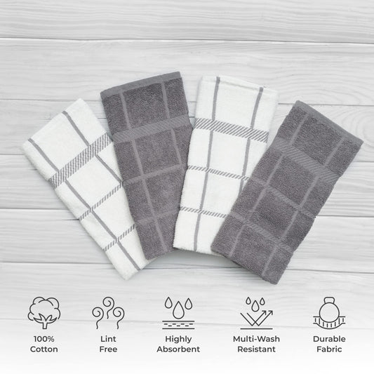 100% Cotton Terry Dish Towels (4 Count)