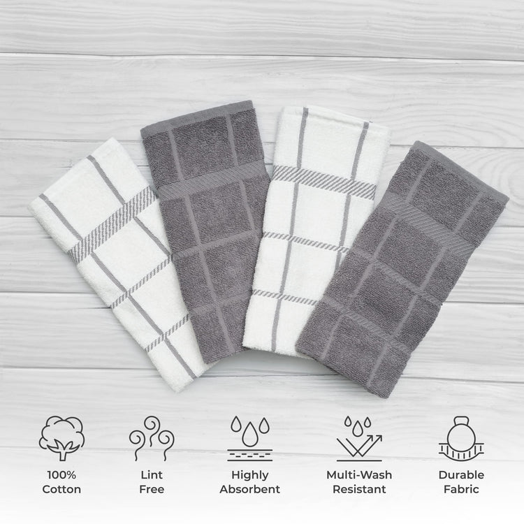100% Cotton Terry Dish Towels (4 Count)