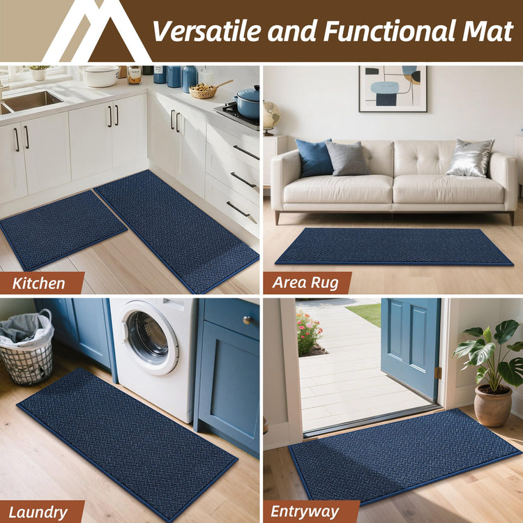 Kitchen Rugs Set of 2 Non (2 Count)