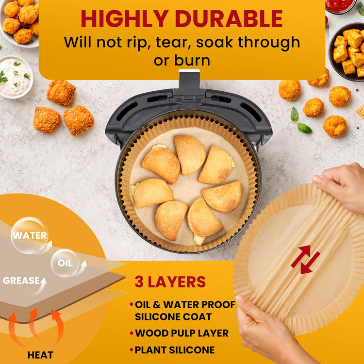 Air Fryer Liners for Ninja (125 Count)