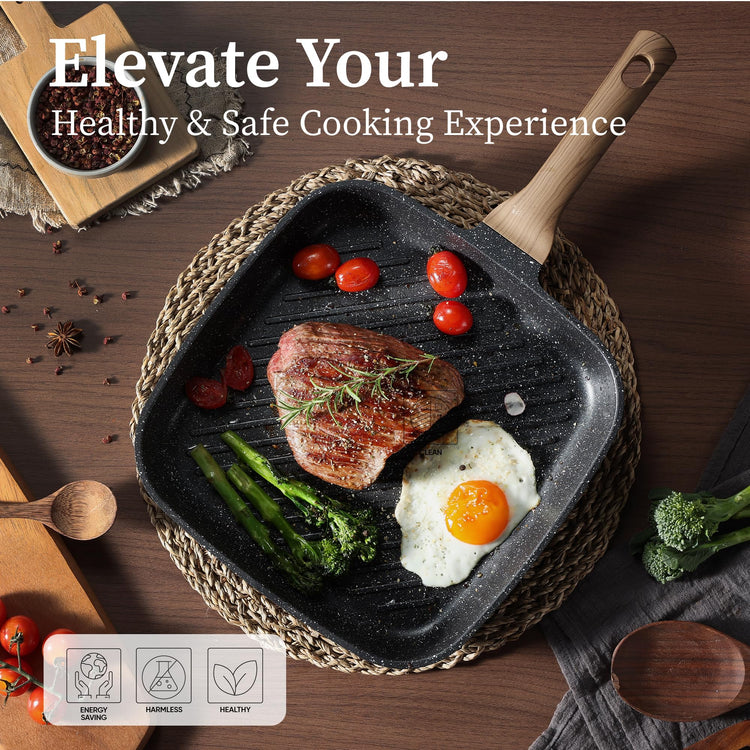 11 Inch Nonstick Grill Pan for Steak