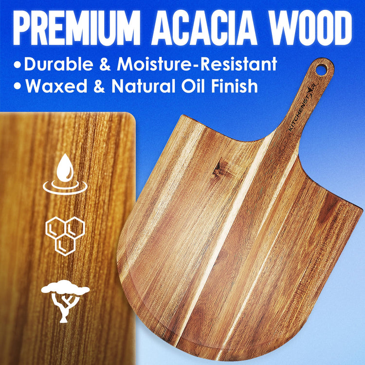 16 Inch Acacia Wood Pizza Peel