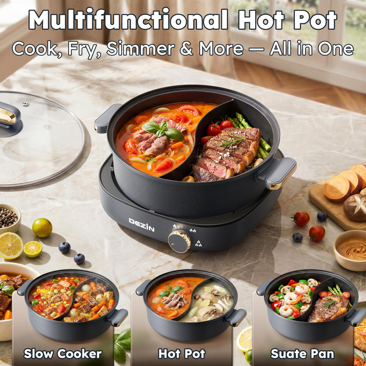 Hot Pot Electric with Divider