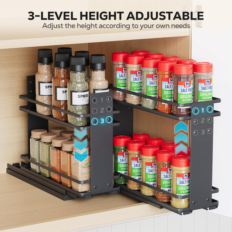 Pull Out Spice Rack Organizer (2 Count)