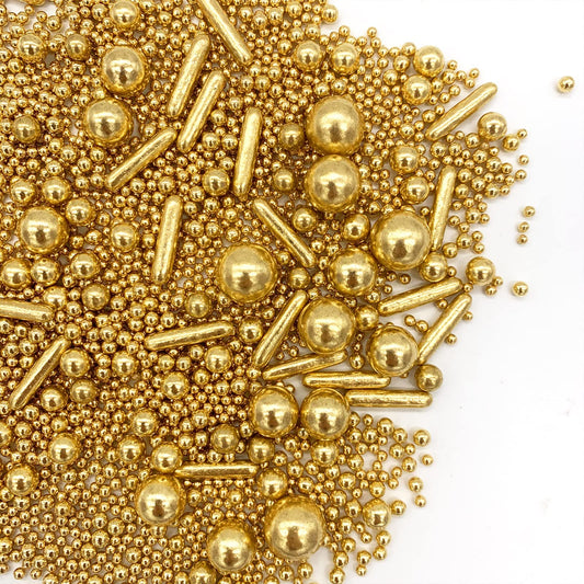 Sprinkles Gold Pearl Sugar Candy Mix Size (4.2 Ounce)