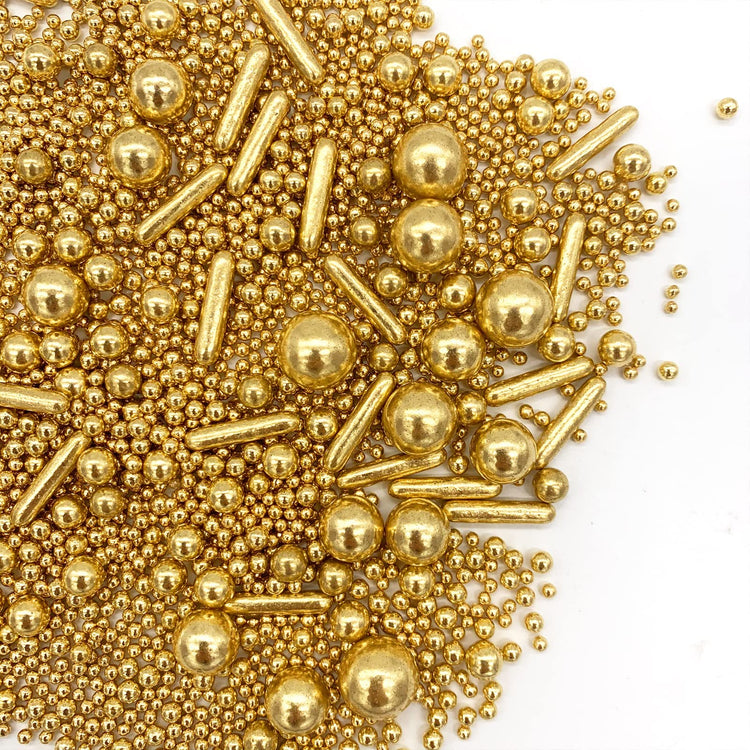Sprinkles Gold Pearl Sugar Candy Mix Size (4.2 Ounce)