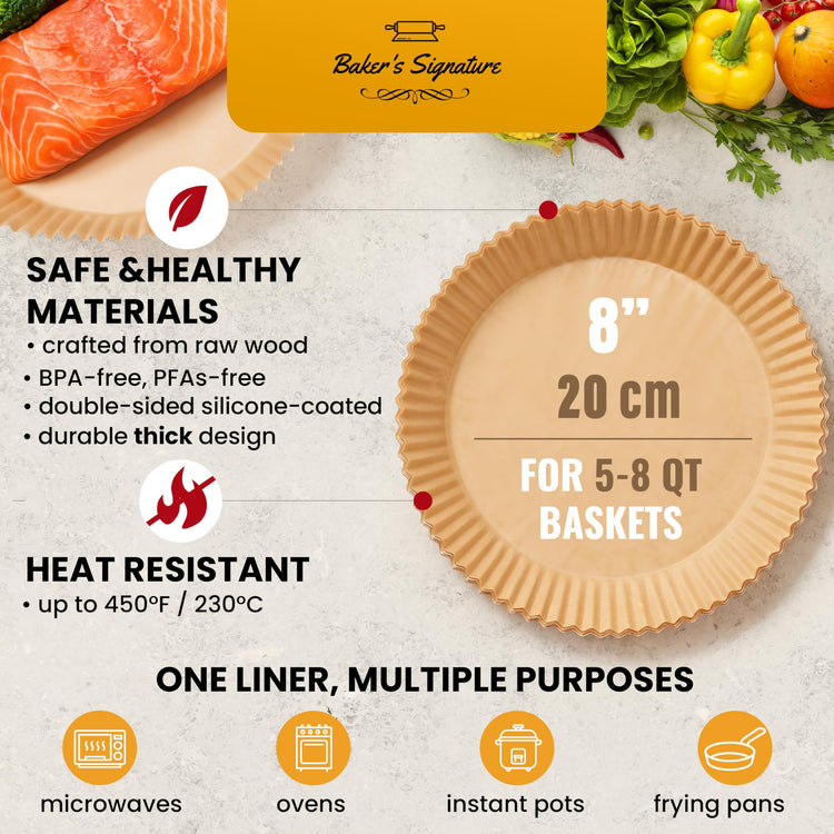 Air Fryer Liners for Ninja (125 Count)