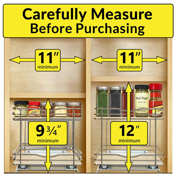 Pull Out Spice Organization for Cabinets