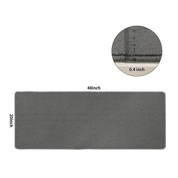 20X48 Inch Kitchen Rug Mats Made of 100% Polypropylene Strip TPR Backing Soft Kitchen Mat Specialized in Anti Slippery and Machine Washable