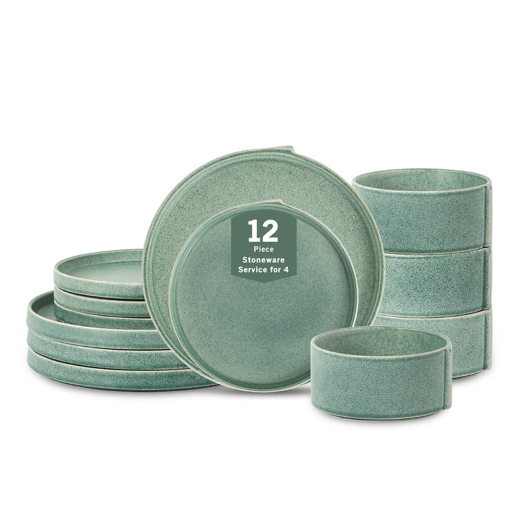 Bao 12 Piece Dinnerware Set Stoneware