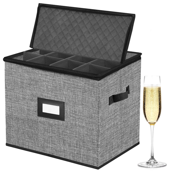 Quilted Champagne Flute Storage Box