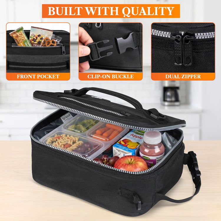 Insulated Lunch Bag for Men Women Kids