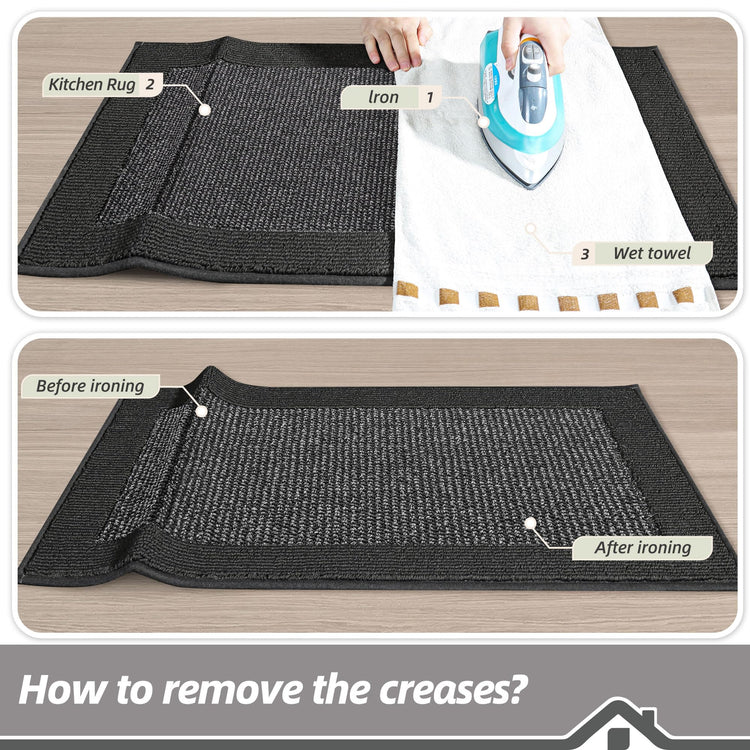 Kitchen Rugs Set of 2 (15 Sq Ft)