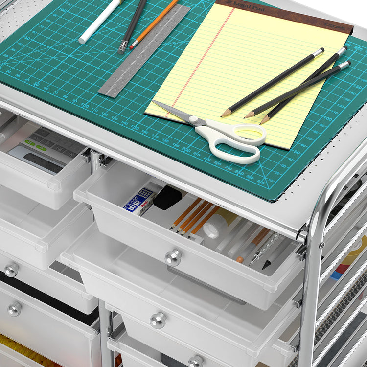 12 Drawers Rolling Utility Cart Organizer