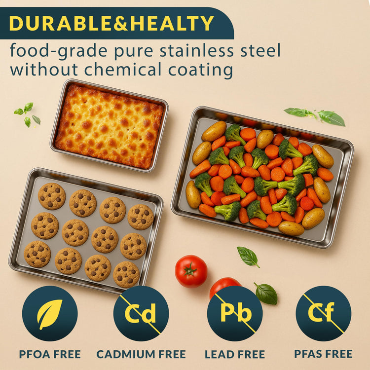 Stainless Steel Cookie Sheet Set of 3 (3 Count)