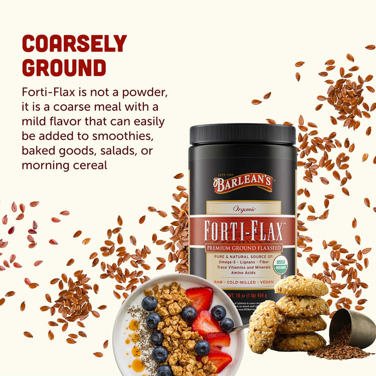 Forti Flax Organic Ground Flaxseed (32 Ounce)