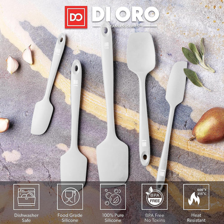 DI ORO Silicone Spatula Set (5 Count)