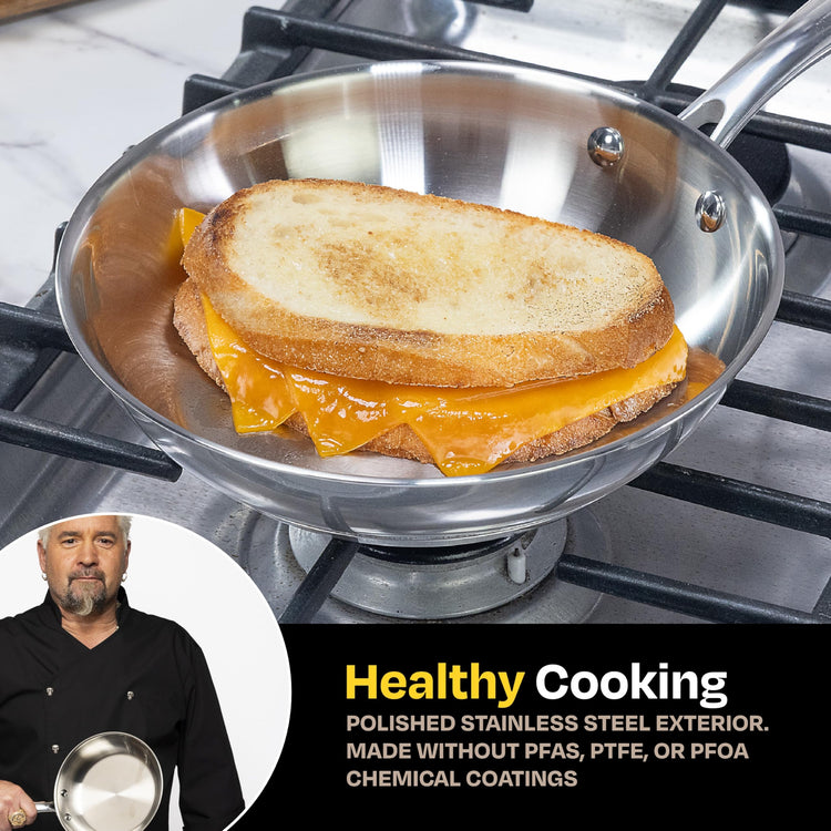 8" Stainless Steel Fry Pan